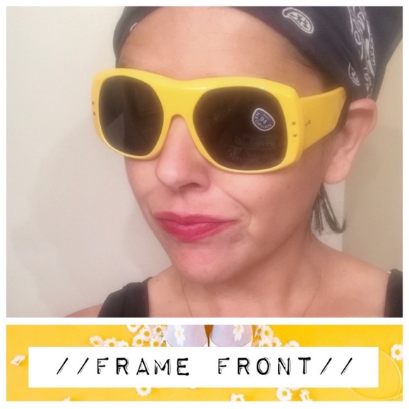Vintage Red Thick Framed MOD Sunglasses,‎ Oversized, Made in France, Deadstock main image 4